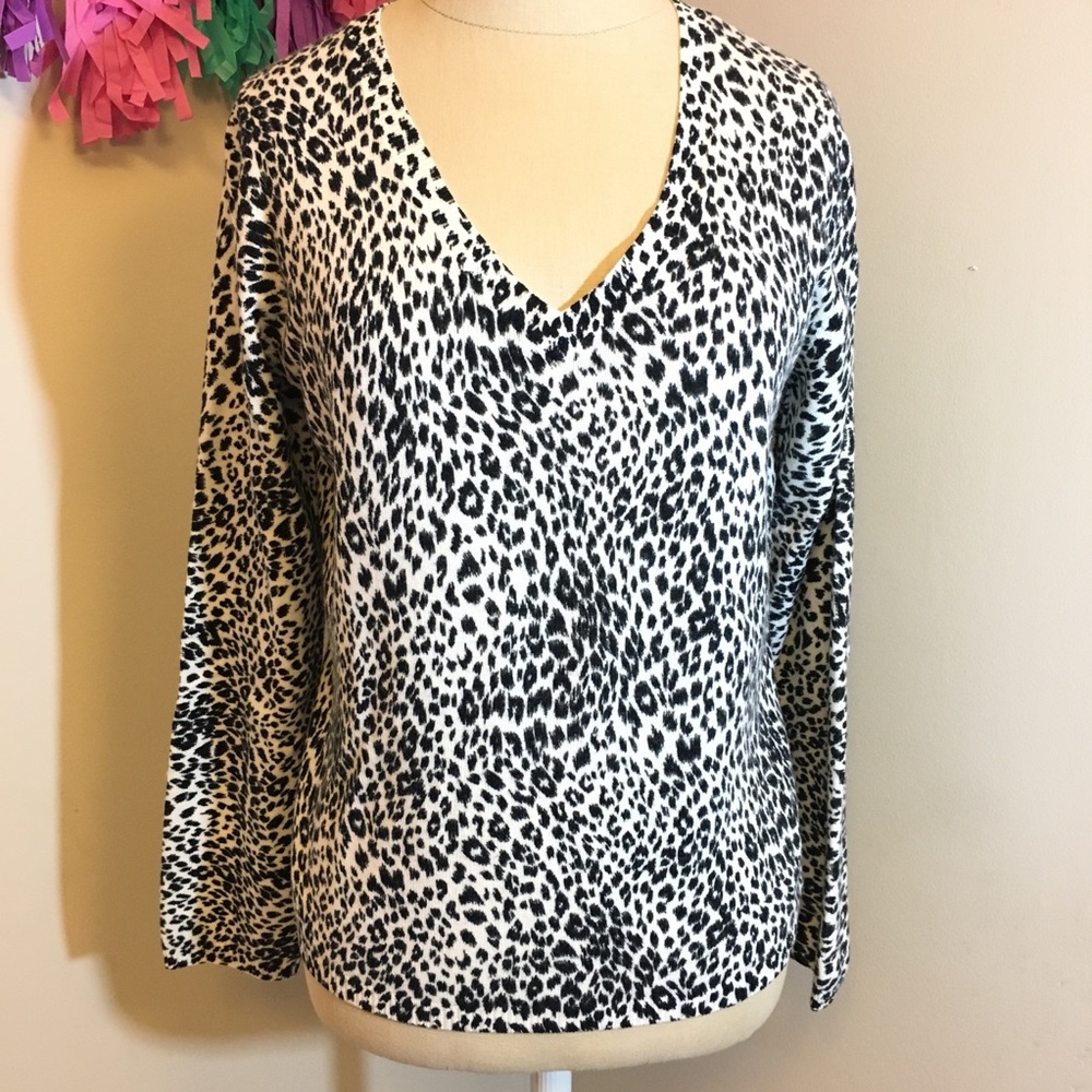 Josephine Chaus Animal Leopard Print Sweater